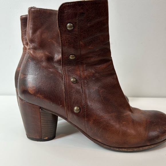 Coclico brown leather booties 38.5 - Picture 8 of 9